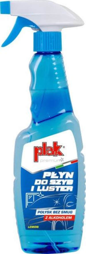 Plak Płyn do szyb i luster 550ml z alkoholem bez smug uniwersalny atomizer