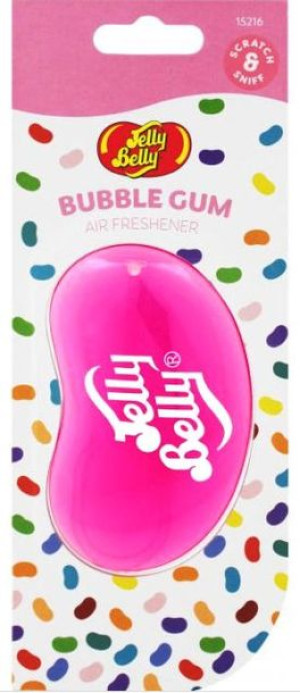 Jelly Belly zawieszka 3D karta BUBBLE GUM zapach do auta