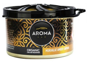 Aroma Car Organic MUKHALAT AMBER odświeżacz samochodowy