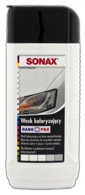 Sonax Wosk Koloryzujący Nanopro Biały 250ml