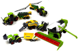 Zabawka maszyna rolnicza traktor, kombajn, kosiarka, koparka Dromader