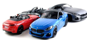 Model 1:34 BMW Z4 licencjonowany model kolekcjonerski, napęd pull-back