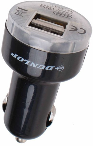 Podwójna ładowarka samochodowa 2 x USB 12V 24V 2,1 A DUNLOP