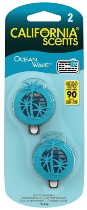 Membrana zapachowa do kratki nawiewu California Scents Ocean Wace