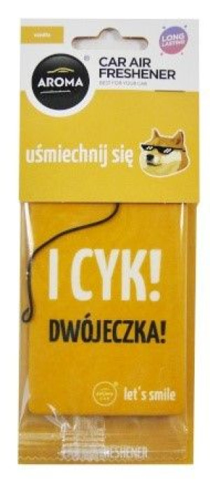 Samochodowy odświeżacz powietrza wanilia, zawieszka zapachowa Aroma