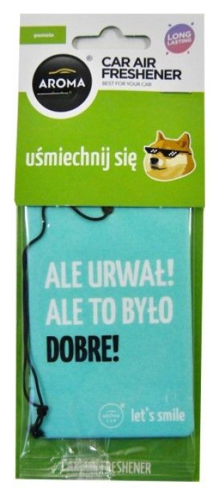 Zawieszka zapachowa do auta o zapachu Pomelo Aroma Car Let's Smile