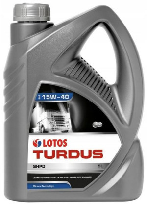 Olej  silnikowy Lotos Turdus 15w40 API CI-4/CH-4 5l