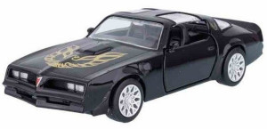 Samochód zabawkowy Pontiac Firebird 1978 czarmy, metalowy, RMZ City