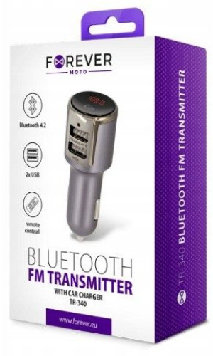 Wielofunkcyjny Transmiter FM Bluetooth USB Forever TR-340