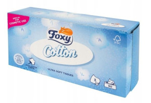 FOXY Cotton Chusteczki Higieniczne Miękkie 90 szt.