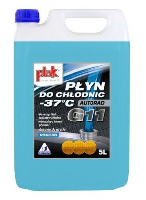 Plak Autorad G11 Płyn Chłodniczy -37C Niebieski 5l