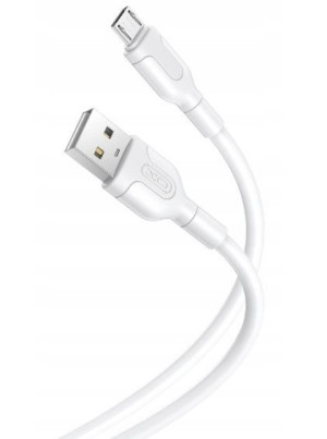 XO -NB212 Kabel USB MicroUSB 2.1A Biały 1m