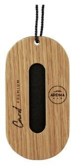 Zawieszka Premium Wooden Hanging Card Black Aroma do Samochodu