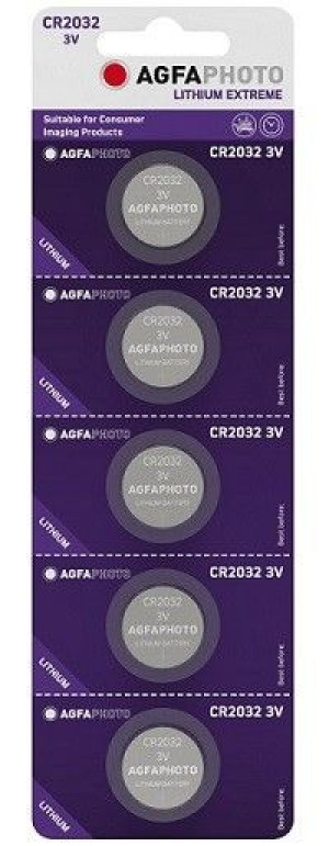 5x Bateria Guzik Agfaphoto Cr2032 3v Litowa