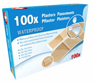 COMFORT AID Wodoodporne Plastry Na Rany 100 sztuk