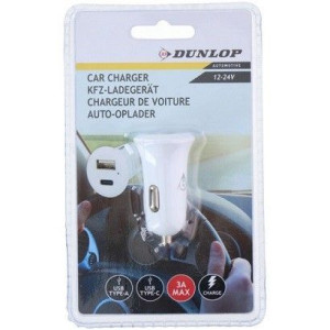 Ładowarka Samochodowa Typ C+USB Do Telefonu 12/24V