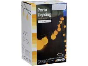 Lampki ogrodowe GIRLANDA 16m 80 LED 230V - BIAŁE