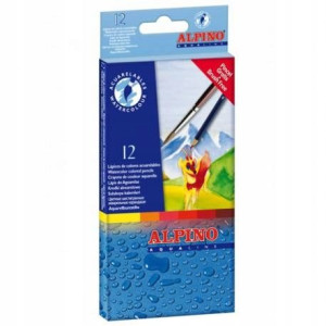 Kredki akwarelowe ALPINO Aqualine 12 kolorów