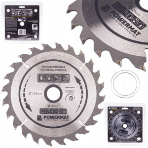Tarcza Widiowa Do Drewna Piły Piła 160x20mm 24z