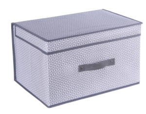 Organizer Pojemnik Do Szafy Z Pokrywką 40X30X25Cm Obwódka (Czarna)