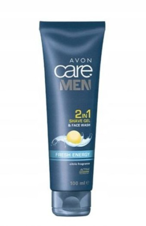 Avon Care Men Fresh Energy Żel Do Golenia 2w1 100