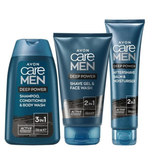Avon Zestaw Care Men Deep Power Żel Balsam