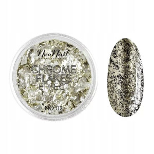 Neonail Pyłki Chrome Flakes Effect No 02