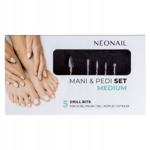 Neonail Zestaw Frezów Medium