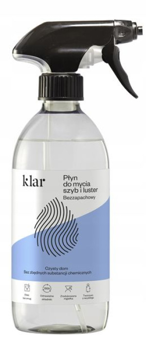 Klar Płyn Do Mycia Szyb I Luster 500ml