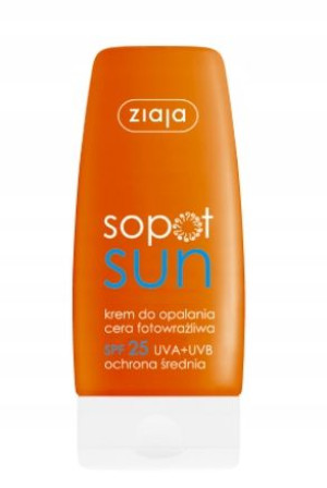 Ziaja Sopot Sun Krem Do Opalanai Twarzy Spf 25 Cer