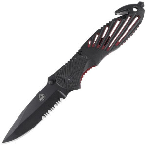 Nóż ratowniczy Puma Solingen Black Aluminium, Black Blade (319911)