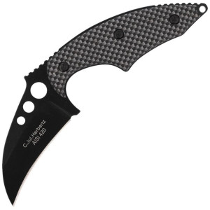 Nóż na szyję Herbertz Solingen Neck Knife Black / Grey Aluminium, Black Coa