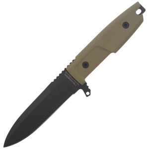 Nóż Extrema Ratio E.C.M. Cobra Green G10, DLC N690 (04.1000.0095/BLK)