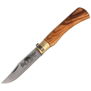 Nóż Antonini Old Bear Classical M Olive Wood, Satin AISI 420 (9307/19_LU)