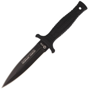 Nóż boot K25 Tactical Black Rubber, Titanium Coated (31699)
