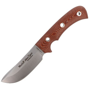 Nóż Muela Full Tang Bushcraft Brown Canvas Micarta, Satin 1.4116 (ABORIGEN-