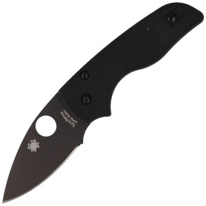 Nóż Spyderco Lil' Native G-10 Black / Black Blade Plain (C230GPBBK)
