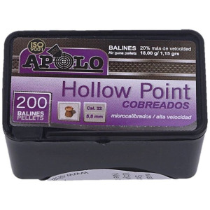 Śrut Apolo Premium Hollow Point Copper 5.5mm, 200szt (E19991)