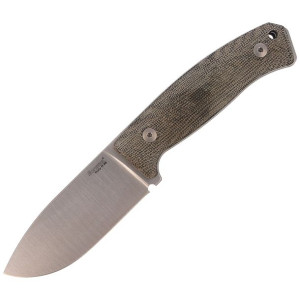 Nóż LionSteel Bushcraft Green Canvas Micarta, Satin M390 by Moletta (M2M CV