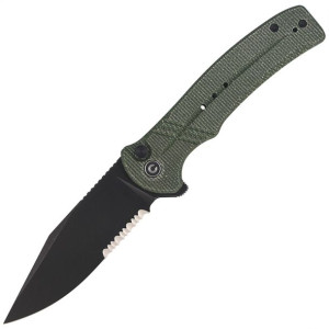 Nóż CIVIVI Cogent Green Micarta, Black Stonewashed (C20038E-4)