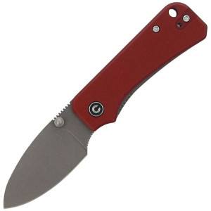 Nóż CIVIVI Baby Banter Burgundy G10, Gray Stonewashed by Ben Petersen (C190