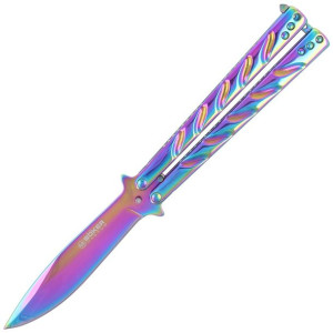 Nóż motylek Böker Magnum Balisong Rainbow (06EX401)