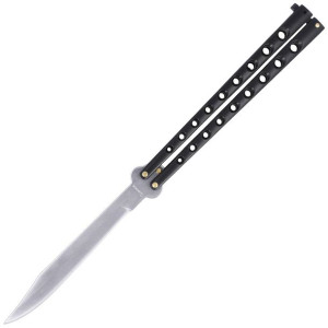 Nóż motylek Martinez Albainox Big Balisong Black, Mirror Finish (02052-N)