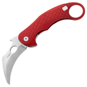 Nóż LionSteel L.E.One Karambit Red Aluminium, Stone Washed MagnaCut by Emer