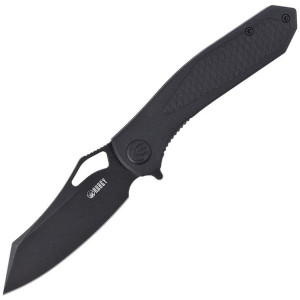 Nóż Kubey Knife Drake, Black G10, Dark Stonewashed D2 by Maksim Tkaczuk (KU