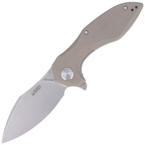 Nóż Kubey Noble Tan G10, Bead Blasted D2 (KU236C)
