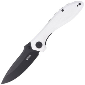 Nóż Kubey Knife Ruckus, Ivory G10, Dark Stonewashed AUS-10 by Sherif Mangan