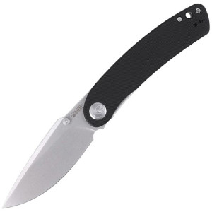 Nóż Kubey Knife Momentum, Black G10, Bead Blasted D2 by Sherif Manganas (KU