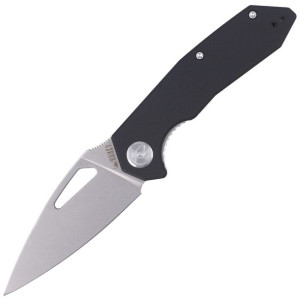 Nóż Kubey Coeus Black G10, Bead Blasted D2 (KU122A)