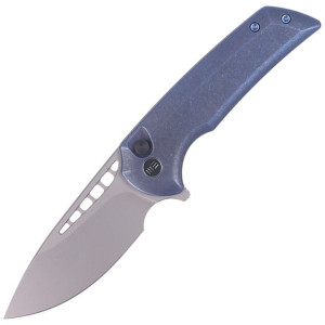 Nóż WE Knife Mini Malice Blue Titanium, Silver Bead Blasted CPM 20CV by Fer